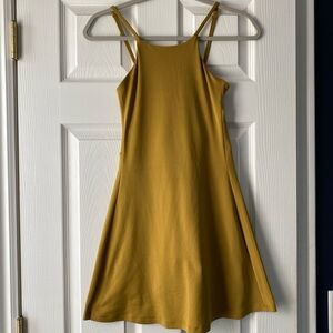 Girlfriend Collective Marigold A-Line Athleisure Sundress Sleeveless Halter